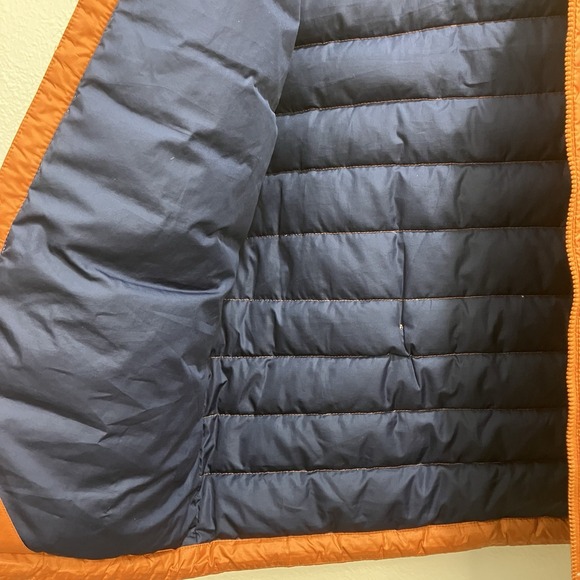 Patagonia Down Jacket Lightweight Rust Orange Kids Size Large *FLAW* - Picture 11 of 14